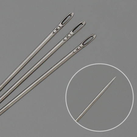 Imagen de 4 Paquetes Acero Inoxidable Aguja de coser Tono de Plata
