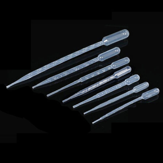 Picture of Plastic Laboratory Pipette Disposable Transfer Pasteur Eye Dropper Resin Jewelry Tools Transparent Clear