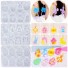 Picture of Silicone Easter Day Resin Mold For Keychain Necklace Earring Pendant Jewelry DIY Making White