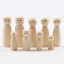 Imagen de 10 Unidades Madera Cuerpos de Muñeca con Clavija en Blanco sin Terminar para Adorno Artesanal de Pintura DIY Natural Humano