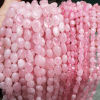 Imagen de 1 Sarta Rosa Cuarzo ( Natural ) Cuentas para la Fabricación de Joyas con Dijes de Bricolaje Irregular