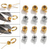 Bild von 5 Stück 304 Edelstahl Quetschperlen-Stopper für Armbänder, Halskettenenden, Schmuckherstellungszubehör Flachrund