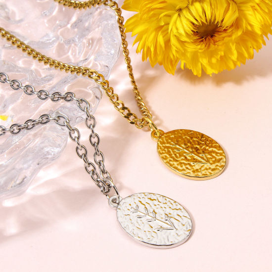 Изображение 2 ШТ 304 Нержавеющая Сталь Подвески Колос Овальные Эффект Мрамора 23мм x 16мм