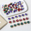 Picture of Resin Anatomy Jewerly Spacer Beads For DIY Jewelry Making Round Multicolor Eye Pattern About 12mm Dia, Hole: Approx 1.8mm