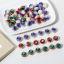 Picture of Resin Anatomy Jewerly Spacer Beads For DIY Jewelry Making Round Multicolor Eye Pattern About 12mm Dia, Hole: Approx 1.8mm