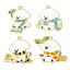 Immagine di 10 Pz Lega di Zinco Charms Oro Placcato Multicolore Cane Smalto