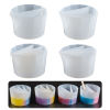 Picture of Silicone Distributing Cup Liquid Pigment Color Mixing For DIY Epoxy Resin Crafts Making Tools White 9cm x 7.9cm