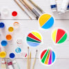 Picture of Silicone Distributing Cup Liquid Pigment Color Mixing For DIY Epoxy Resin Crafts Making Tools White 9cm x 7.9cm