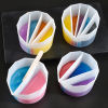 Picture of Silicone Distributing Cup Liquid Pigment Color Mixing For DIY Epoxy Resin Crafts Making Tools White 9cm x 7.9cm