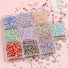 Bild von 10 Gramm Glas Rocailles Rocailles Perlen Rund Rocailles Bunt Farbverlauf ca. 3mm D.