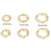 Изображение 5 ШТ Латунь Рамки для бусин Круглые волна 14K настоящее золото с покрытием
