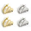 Picture of Eco-friendly Vacuum Plating Simple & Casual Valentine's Day Real Gold Plated Copper Heart Grid Checker Hoop Earrings For Women Party