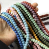 Picture of (Grade A) Lava Rock ( Natural Dyed ) Beads For DIY Jewelry Making Drum About 8mm x 6mm