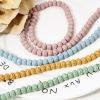 Picture of (Grade A) Lava Rock ( Natural Dyed ) Beads For DIY Jewelry Making Drum About 8mm x 6mm