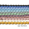 Picture of (Grade A) Lava Rock ( Natural Dyed ) Beads For DIY Jewelry Making Oval About 18mm x 14mm