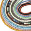 Bild von 1 Strang (Klasse A) Lavagestein （ Natur/Gefärbt ） Perlen für die DIY-Schmuckherstellung Zylinder ca. 10mm x 6mm