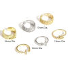 Picture of Brass Stylish Open Adjustable Semi Mount Ring For DIY Pearl Setting Lace Real Gold Plated Clear Rhinestone