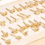 Picture of Eco-friendly Vacuum Plating Simple & Casual Mother's Day 18K Real Gold Plated Copper Capital Alphabet/ Letter Message " A-Z " Ear Post Stud Earrings For Women Anniversary