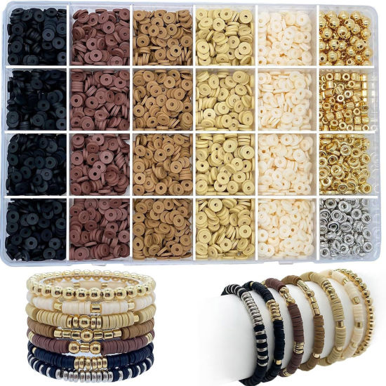 Picture of Polymer Clay Beads DIY Kits For Bracelet Necklace Jewelry Making Handmade Accessories 19cm x 13cm