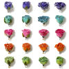 Imagen de 1 Unidad Artesanial Resina Flor Real Colgantes Flor Hoja 3D Multicolor Multicolor 20mm x 16mm