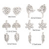 Picture of Eco-friendly 304 Stainless Steel Exquisite Charms Silver Tone Rose Flower Flower Leaves Hollow