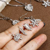 Picture of Eco-friendly 304 Stainless Steel Exquisite Charms Silver Tone Rose Flower Flower Leaves Hollow