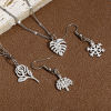 Picture of Eco-friendly 304 Stainless Steel Exquisite Charms Silver Tone Rose Flower Flower Leaves Hollow