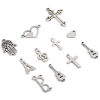 Picture of Eco-friendly 304 Stainless Steel Simple Charms Silver Tone Heart Hollow