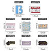 Picture of Simple Pin Brooches Irregular Message " B " Multicolor Enamel