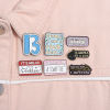 Picture of Simple Pin Brooches Irregular Message " B " Multicolor Enamel