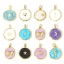 Immagine di 1 Pz Ottone Charms Irregolare 18K Vero Oro Placcato Multicolore Stella a Cinque Punte Smalto