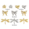 Picture of Brass Insect Charms Real Gold Plated Butterfly Animal Dragonfly