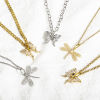 Picture of Brass Insect Charms Real Gold Plated Butterfly Animal Dragonfly