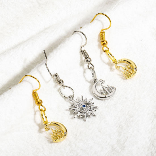 Immagine di 2 Pz Ottone Galassia Charms Vero Oro Placcato