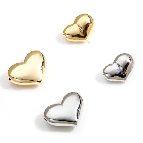 Picture of Brass Valentine's Day Charms Heart 3D