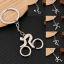 Picture of Sport Keychain & Keyring Silver Tone Athlete Bicycle