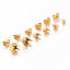 Immagine di 10 Pz 304 Acciaio Inossidabile Orecchino a Bottone dell'Orecchio per Accessori per la Creazione di Gioielli Fai-da-te Oro Placcato Basi per Cabochon