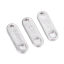 Picture of 304 Stainless Steel Charms Extender Chain Ends For Necklace Bracelet Jewelry Making Silver Tone Rectangle 11mm x 4mm