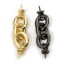 Picture of Brass Pearl Pendant Connector Bail Pin Cap Real Gold Plated Link Chain 3cm x 0.7cm, Needle Thickness: 0.8mm