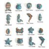 Picture of Zinc Based Alloy Ocean Jewelry Spacer Beads For DIY Jewelry Making Antique Copper Blue Star Fish Mermaid Patina