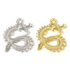Picture of Eco-friendly Brass Charms Real Gold Plated Dragon 19mm x 16mm