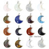 Picture of Gemstone ( Natural ) Galaxy Charms Half Moon 3.5cm x 2.3cm