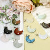 Picture of Gemstone ( Natural ) Galaxy Charms Half Moon 3.5cm x 2.3cm