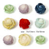 Picture of Coral ( Natural Dyed ) (Half Drilled) Beads For DIY Jewelry Making Rose Flower About 13x13mm - 10x10mm, Hole: Approx 0.8mm