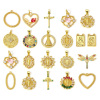 Picture of Eco-friendly Brass Religious Charms Real Gold Plated Jesus