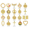 Picture of Eco-friendly Brass Religious Charms Real Gold Plated Jesus