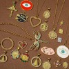 Picture of Eco-friendly Brass Religious Charms Real Gold Plated Jesus