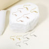 Image de 20 Pcs Boucles d'Oreilles Crochets Accessories pour DIY Fabrication de Bijoux Placage Sous Vide Écologique en Laiton Simple Plaqué Or Véritable