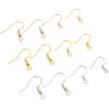 Image de 20 Pcs Boucles d'Oreilles Crochets Accessories pour DIY Fabrication de Bijoux Placage Sous Vide Écologique en Laiton Simple Plaqué Or Véritable