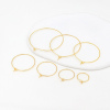 Picture of Eco-friendly Brass Simple Hoop Earrings For DIY Jewelry Making Accessories Real Gold Plated Circle Ring